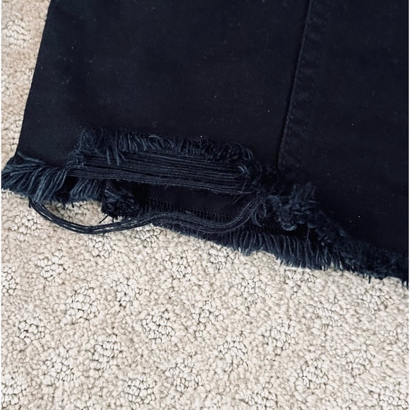 For The Republic Black Raw Hem Denim Jacket - Picture 8 of 12